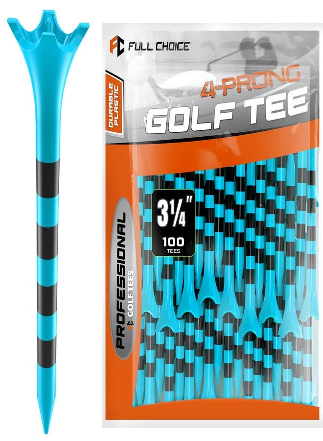 Full Choice100 Pack 3-1/4" Plastic Golf Tees, Enhanced Durability & Stability, Engineered to Minimize Friction and Side Spin - Image 1